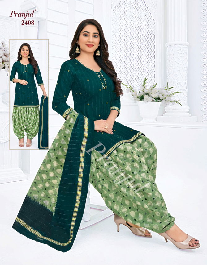 Pranjul Priyanshi 24 Cotton Printed Designer casual Wear Dress Material Collection